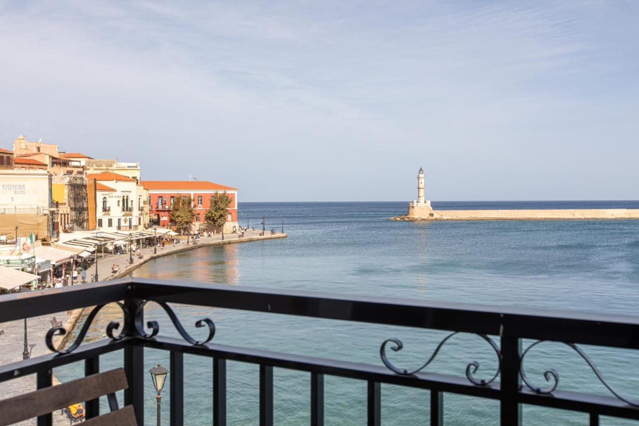 Lucia Hotel Chrissi Akti Chania Exterior foto
