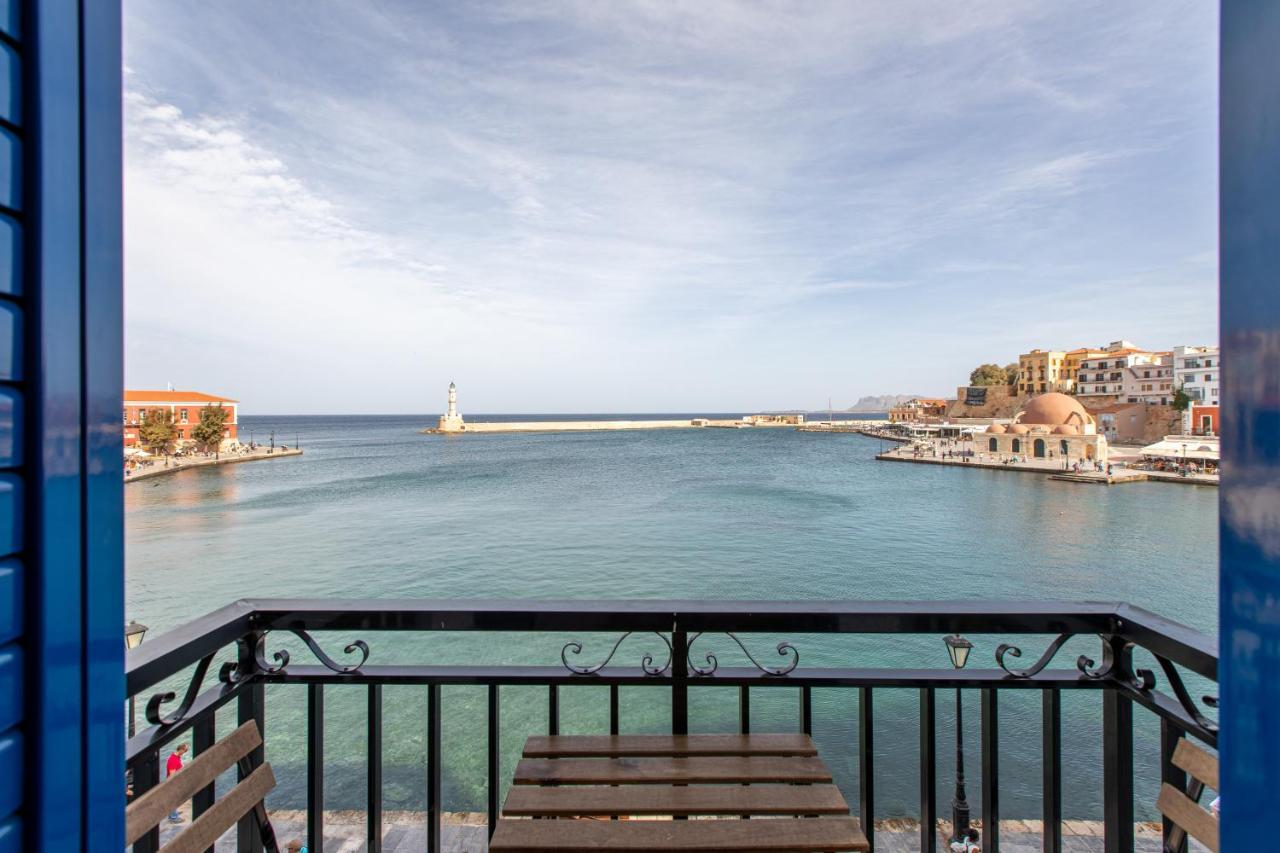 Lucia Hotel Chrissi Akti Chania Exterior foto