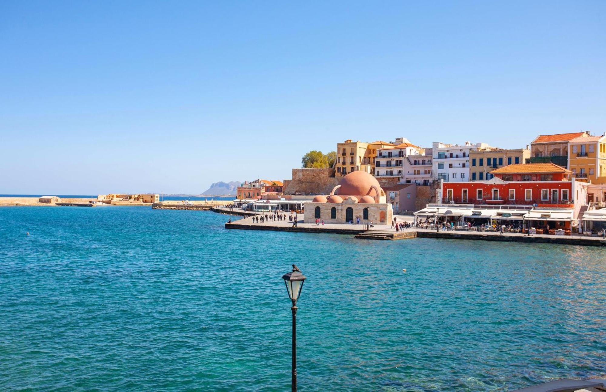 Lucia Hotel Chrissi Akti Chania Exterior foto